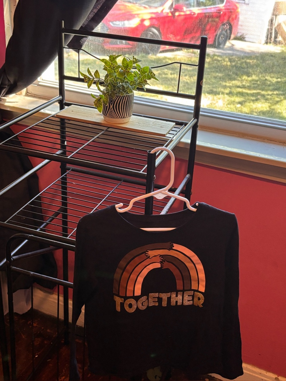 Black Tee With Brown Wording ‘Together’